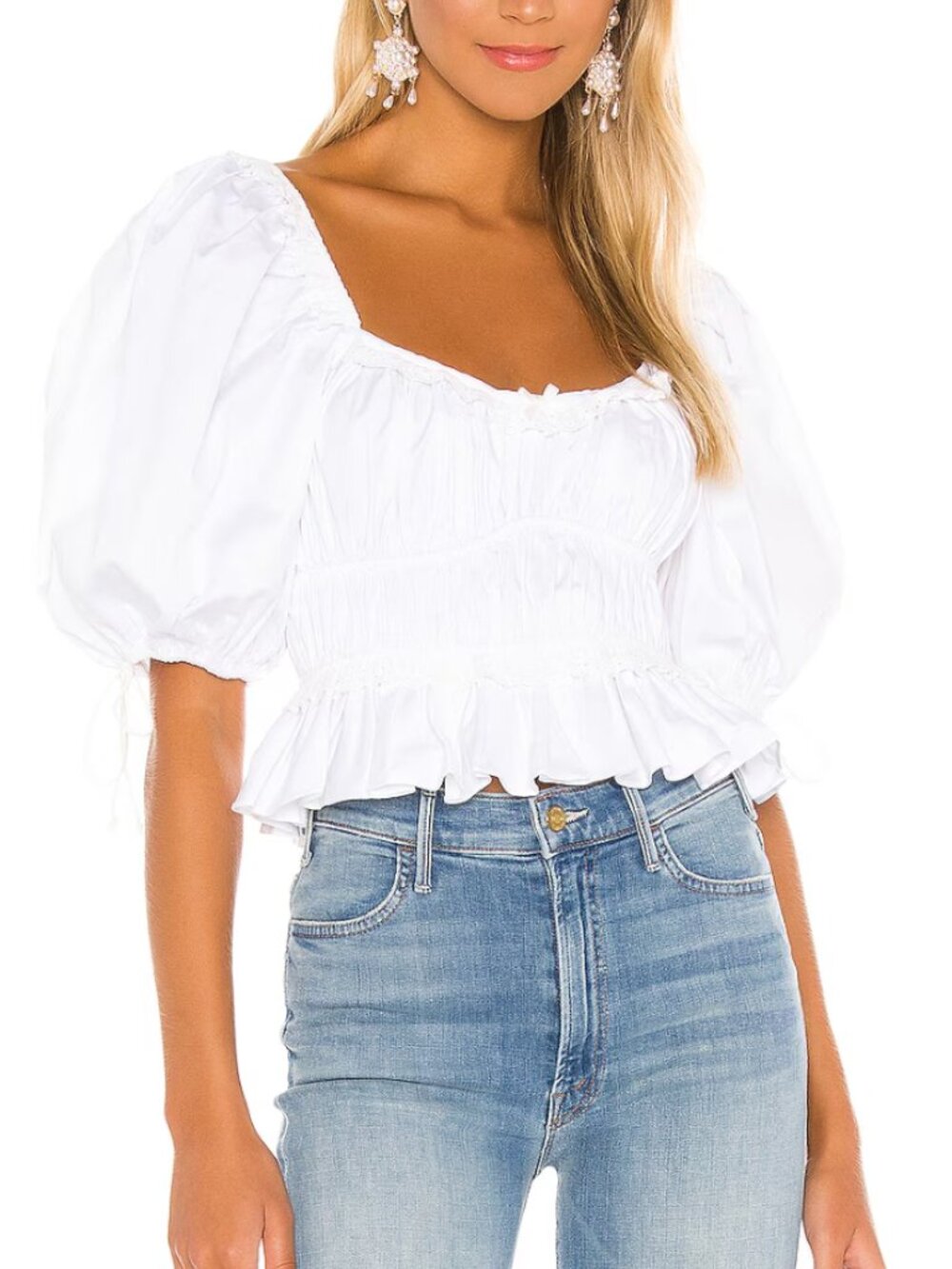 For Love And Lemons Jackson Crop Top Size S